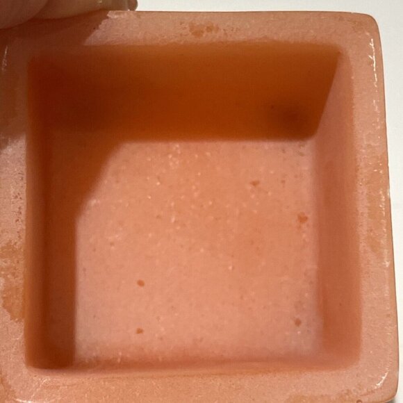 Incolay Square Trinket Jewelry Box Pink Teddy Bear Balloons 3D Vintage USA - Picture 7 of 10